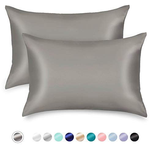 ZAMAT Silky Satin Pillowcases Set of 2, Luxury Soft Pillow Case for Hair