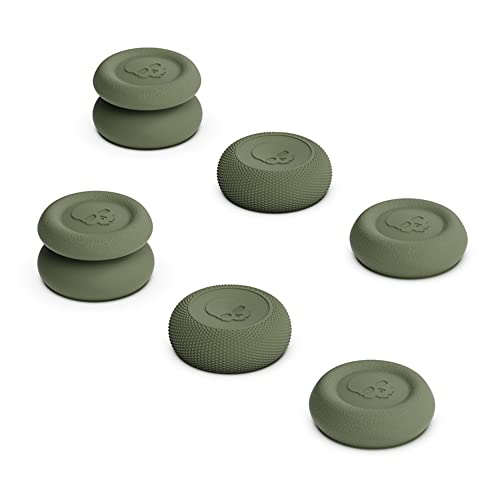 6 Stück Controller Daumengriff Joystick-Kappe für Xbox One Serie X Serie S,Spielkonsole Thumbstick Grip Silikonabdeckung (Grün)