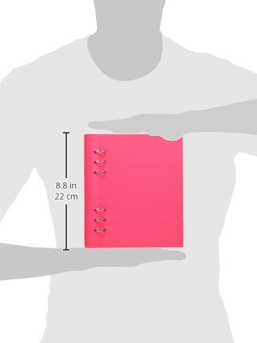 Filofax A5 Saffiano Clipbook - Fluoro Pink, (145003)