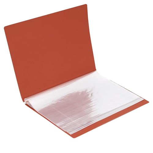 Image of TULMAN 10 Pockets Bound A3 Size Presentation Display Book Portfolio File Binders with Plastic Clear Sleeves Document Organizer for Music Sheets Artwork Drawing for School Office - (Color May Vary)