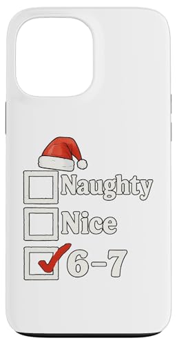 Naughty Nice 6-7 �`�F�b�N���X�g �N���X�}�X �T���^ �X�q �ʔ��� �~�[�� �X�}�z�P�[�X iPhone 13 Pro Max �p