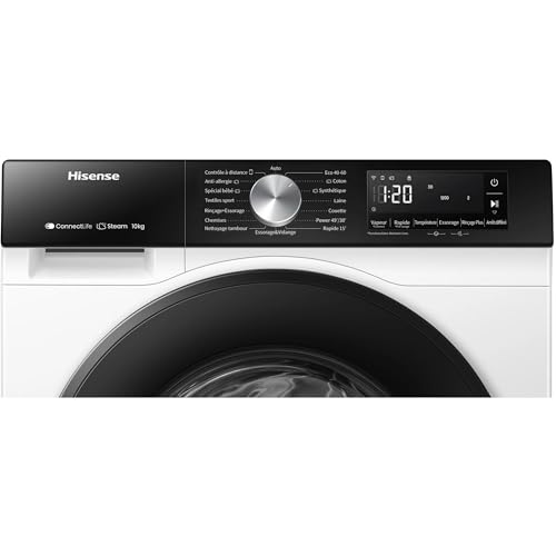 Hisense 3S Series WF3S1043BW3 10.5kg Washing Machine with 1400 rpm - White - A Rated - Image 6