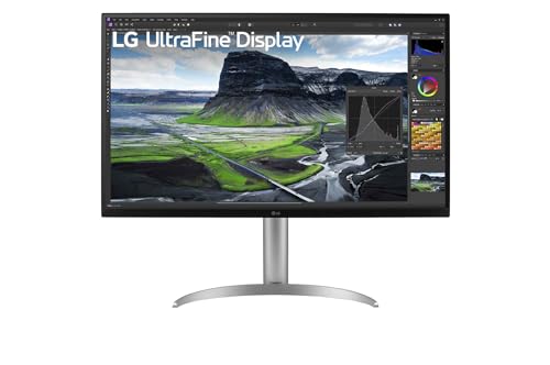 LG Ultrafine™ 32UQ850V-W.AEU Ecran PC 4K 32' - Dalle IPS résolution UHD (3840 x 2160), 5ms GtG 60Hz, Display HDRTM 400, DCI-P3 98%, AMD FreeSync, inclinable, réglable en Hauteur, Mode Portrait