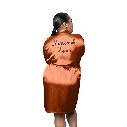 Bluchi Bridesmaid Robes Personalized In Sizes S-5Xl, Bride Robe, Customize For Weddings, Birthdays & More – Add Any Text, Womens, Terracotta, L/Xl #TOP2