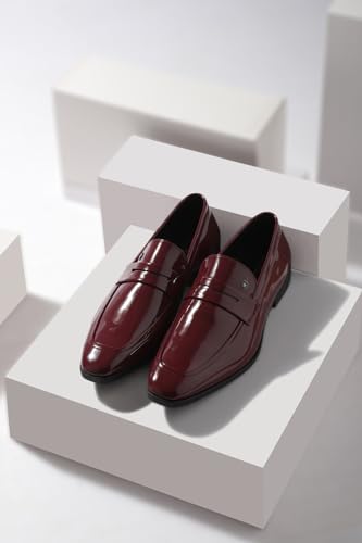 Image of Louis Philippe Men Leather Shoe