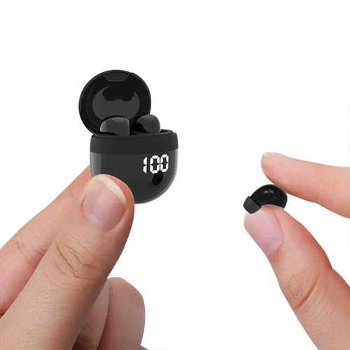 Mini unsichtbare Kopfhörer Bluetooth kabellos in Ear kleinste drahtlose schnurlose Ohrhörer Wireless Earbuds Headphones Ohrstöpsel für kleine Ohren Gehörgänge versteckt...