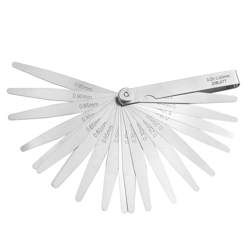REDYY Feeler Gauges,Feeler Gauges 0.01-1mm/0.05-0.50mm/0.05-1.00mm/0.02-1.00mm Thickness Gauges Gaps Filler Feeler Gauges Woodworking