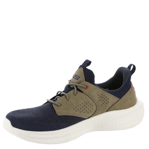 Image of Skechers Men's Streetwear Slade - Breyer Knitted Mesh Bungee Lace W /Quarter Cage Slip On