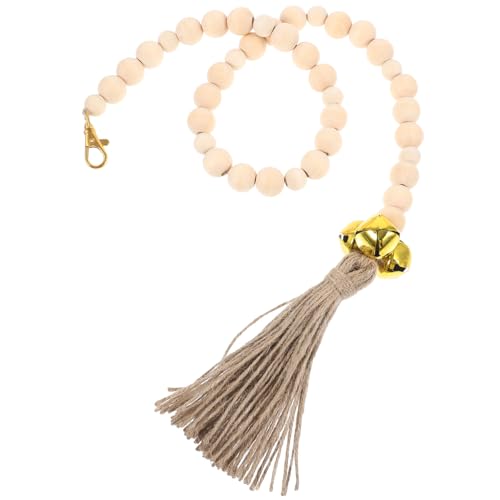 Totority Dog Doorbell Potty Training Portable Decorative Design Wooden Beads Pet Accessory Home Decor