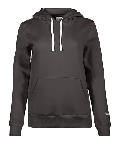 Nike Park 26 Fleece Sudadera con Capucha De Fútbol para Mujer, Charcoal Heathr/White, IO9040-071, S