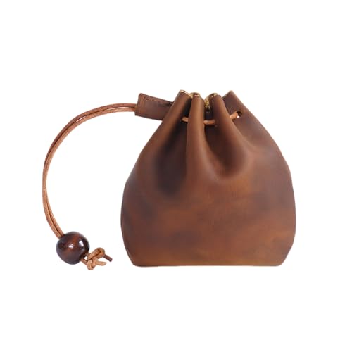 Man Leather Purse Bag: Coin Pouch for Men, Coin Pouch, Medieval Retro Leather Drawstring Bag, Renaissance Accessories