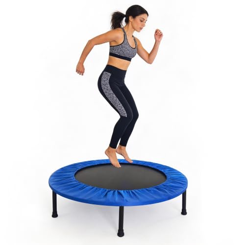 Fitvids 40' Trampoline – Fitness Rebounder Without Adjustable Foam Handle, Quiet & Stable Exercise Trampoline for Indoor/Outdoor Cardio, Balance, Core Strength, Max Load 300lbs
