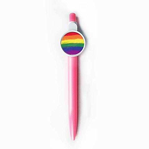 Stylo à bille rétractable arc-en-ciel LGBT cadeau idéal encre bleue