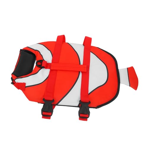 INOOMP Dog for Large Dogs Pet Life Clownfish Shape Comfortable Texture Swim Vest