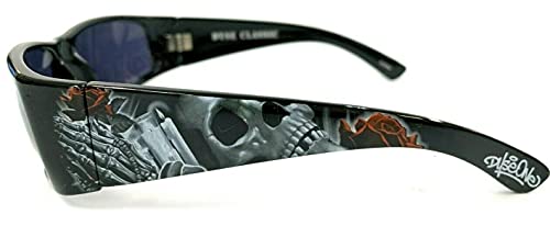 Authentic Shades Blessings Pray Candles Rose Skeleton Black Sunglasses California Lowrider Style