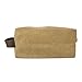 Hide & Drink, Travel Square Dopp Kit for Toiletries, Compact Bag, Handbag, Rustic Toiletry Bag, Waxed Canvas, Handmade