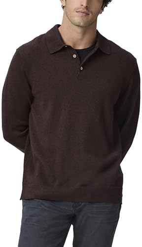 PAIGE Men's Finsbury Quarter Button Up Sweater Polo