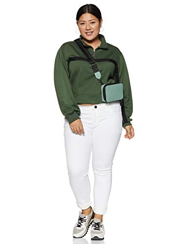 Image of SAFANA Women's Sweatshirt (LSWFS6048-OLIVE-M Olive Medium)