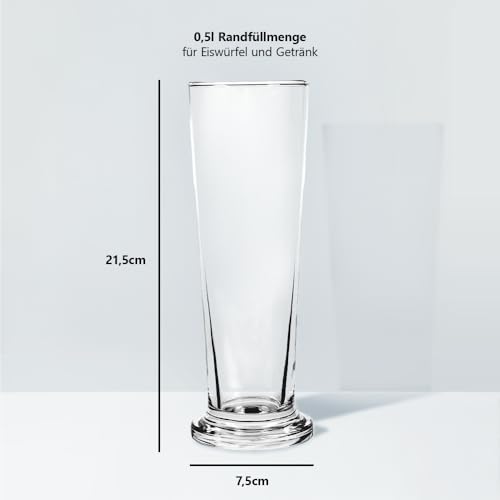 Foto von GIESSLE 6x 500ml Longdrinkgläser - Eiskaffee- & Cocktailgläser Set
