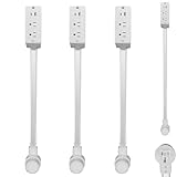 Power Socket Expander, Extendable Outlet for Hard to Reach Places, Extends 22"-34",Rotates 180°, Access Hard-to-Reach Outlets! Features USB-A, USB-C, and 2 Ac Outlets (3PCS)