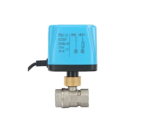 Válvula de bola eléctrica DN15 en acero inoxidable de alta resistencia 12V 2