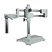 LIUZHENZHEN Double Boom Lab Industrial Zoom Stereo Microscope Stand Holder Bracket Arm 76mm for Trinocular Microscope Binocular Microscope(White)