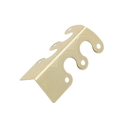 Image of JianLing 10PCS Chinese Antique Skirting Board Corner Protector Gold 60 Screws 48mm Vintage Metal Corner Protector for Skirting Board Cabinets Desks Dressers Bookcases Wooden Crate Corner Protection