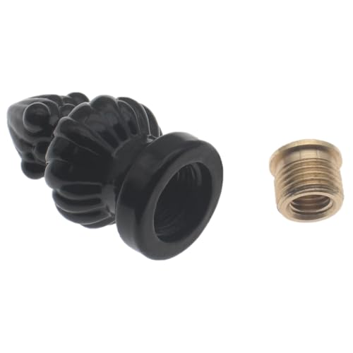 Image of 1 Pcs Lamp Finial Cap Knob 1-3 /8 inch High Lamp Decoration for Lamp Shade Retro Lamp Head Decorative Cover (Black)