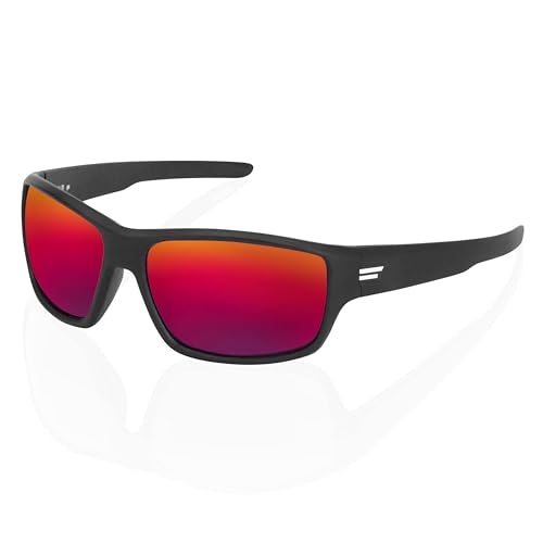 Image of TOROE Eyewear FIELD Wrap Around Sport Sunglasses With Polycarbonate Polarized Lenses, Lightweight TR90 Frame