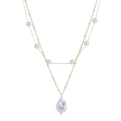 Collier de perles multicouches femme en or 18k pour sublimer vos tenues