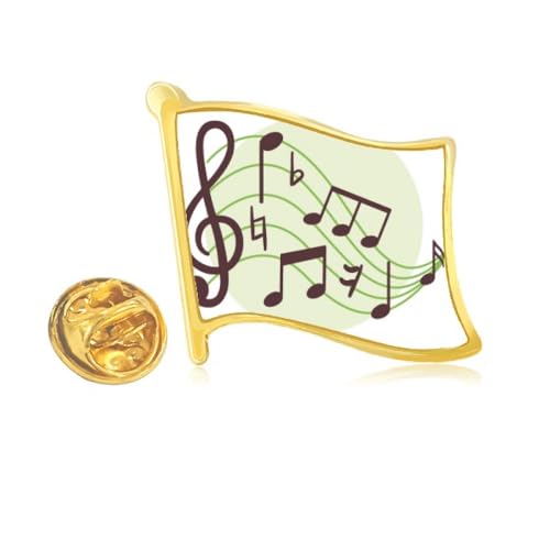 Pin's en métal doré notes de musique : l'élégance d'un bijou de veste