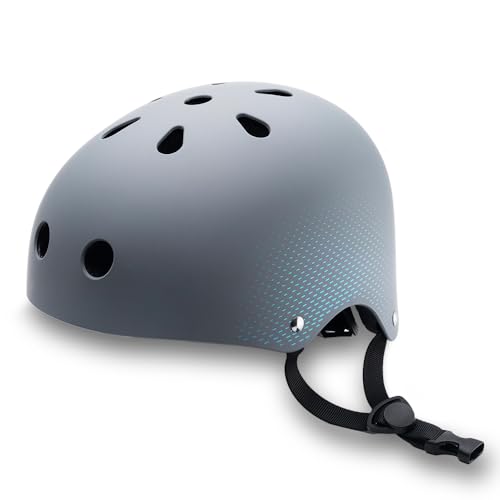Cecotec Casco Ciudad Brainguard Urban Grey S-M, Taglia S - M (56-58 Cm), 420 Gr, Maggiore Comodità, Ruota E Cinghia Di Regolazione, Per Biciclette E M
