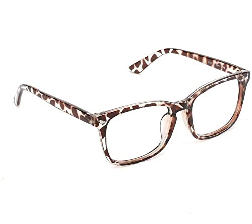 Image of Dervin Blue Light Blocking Glasses Gaming Filter Transparent Square Eyeglasses for Eye Protection Men Women, Computer /Tablet /Laptop /Mobile /TV, Anti-blue & Anti eyestrain