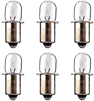 EFP 12 Volt Xenon KPR Bulb for Skil Krypton Bosch DeWalt DW9043 Milwaukee Work Light Flash Lights XPR | Replaces DeWalt Part # DW9043 & Ryobi # 78003600, 780296001 - Includes 6 Bulbs