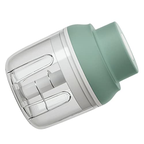 KUIDAMOS Hachoir à Ail électrique Efficace à 3 Lames pour Fournitures de Cuisine, Hachage Rapide pour la Cuisine, Complément Alimentaire pour bébé en PP, PC, Acier Inoxydable 4,7 X 3,5 X,5 Pouces