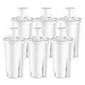 Molifal Water Pitcher Filter Replacement for Brita® Water Filter, Pitchers and Dispensers, Compatible with Brita Classic, Mavea 107007, 766229, 001529, 10171019, and 107007 (6 Pack)