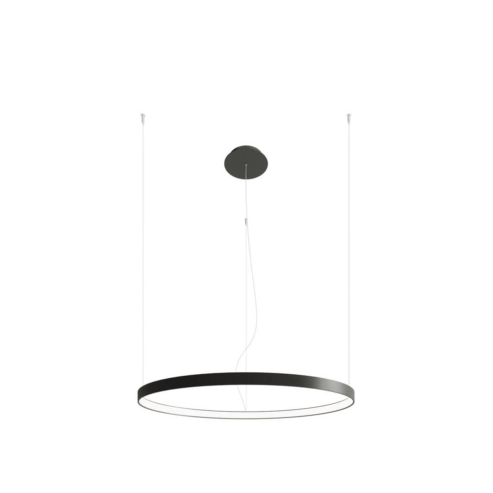 SOLLUX lightingModern Home Office Lighting Round Shape Creative Lighting Creative Decoration Made of Steel Chandelier Rio 78 Black 4000K Size 78x78x150