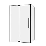 Profile aus Aluminium und hochwertige Scharniere aus Metall im matt schwarzen Design