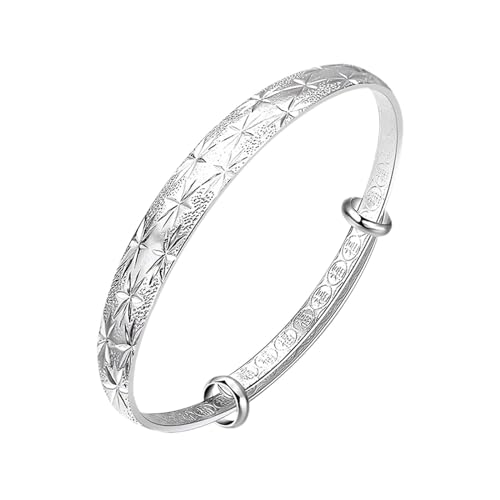 Gift for Men – Pulsera para hombre – Learner Bracelet – Leather Bangle Black – Braided Genuine Leather Wide Wrap Bracel... Cadenas de Plata Oro Rosegold Llavero Pulsera de Tenis Collar Joyería, M,