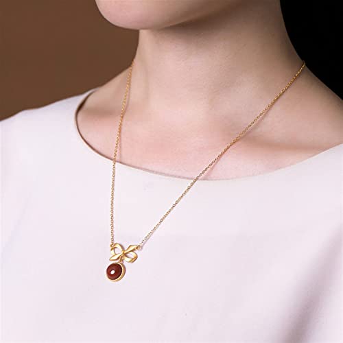 Collier Southern Red Tourmaline fini les bijoux ternes avec ce pendentif rétro - 6