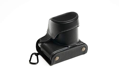 Handmade Genuine Real Leather Full Camera Case Bag Cover For Leica Q2 Black Color #TOP1
