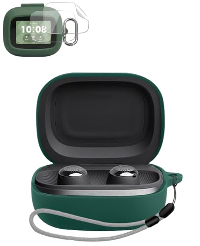 JBL LIVE BUDS 4 �p �P�[�X �J�o�[+2���t�B�����yYANMONGI�z���C�����X �C���[�z�� �ی�J�o�[ �V���R�� �[�`�F�[���t�� ��LED���C�g �ϏՌ� �����h�~ �h�� �h�o �w��h�~ �L�Y�h�~ �[�d�֗� JBL LIVE BUDS 4 