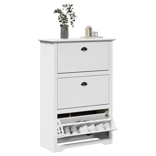 Étagère à chaussures modulable blanche avec 3 tiroirs - 2