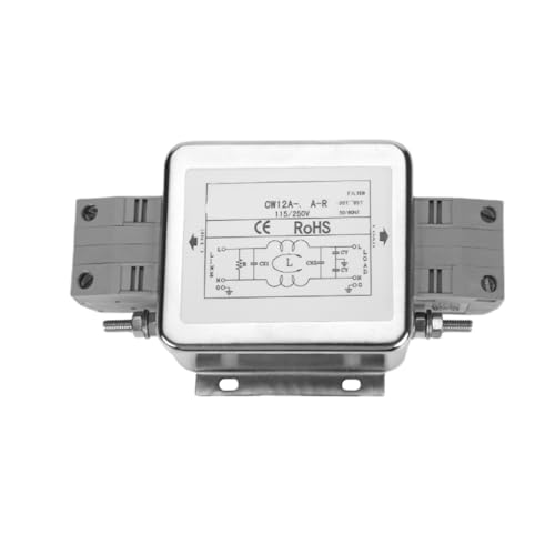 WWKQSTKR Filtro de alimentación de CA monofásico 220v - purificación de Corriente antiinterferencias de Alto Rendimiento 12A-85A-R(CW12A-85A-R)