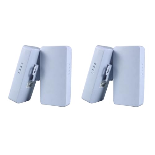Briaatt 4X Enrutador WiFi para Exteriores Puente InaláMbrico 2.4G Repetidor WiFi 300Mbps Punto A Punto Amplificador de SeñAl WiFi Alcance 1KM Enchufe de la UE