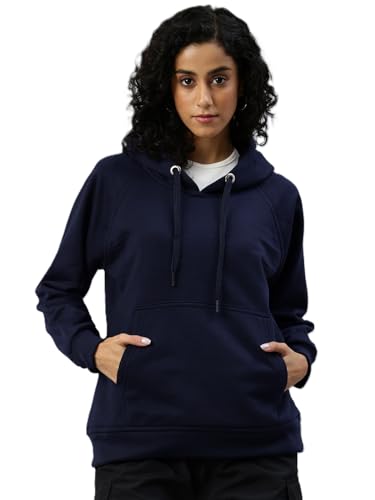 Image of ADBUCKS Women's Cotton Winter Jacket Sweatshirts Casual Drawstring Clothes Pullover Hoodie With Kangaroo Pocket Ii Womens Jacket Ii Winter Sweater Hoodie For Women & Girls
