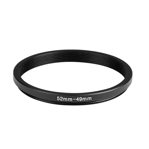 Image of 52-49mm Step-Down Ring Adapter, 52mm to 49mm Step Down Filter Ring for 52mm Lens Install 49mm ND CPL UV Camera Lens Filter(52mm-49mm)