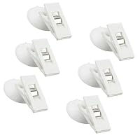 Coehaopike 6pcs Suction Cup Clips, Shower Curtain Hooks Fish Tank Splash Guard Windproof Suckers Clamp Holder to Wall Heavy Duty for Window Glass Refrigerator Hanging Camper Car Home Aquarium Decor