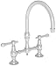 Kitchen Bridge Faucet - 9457 - WHITE - Chesterfield
