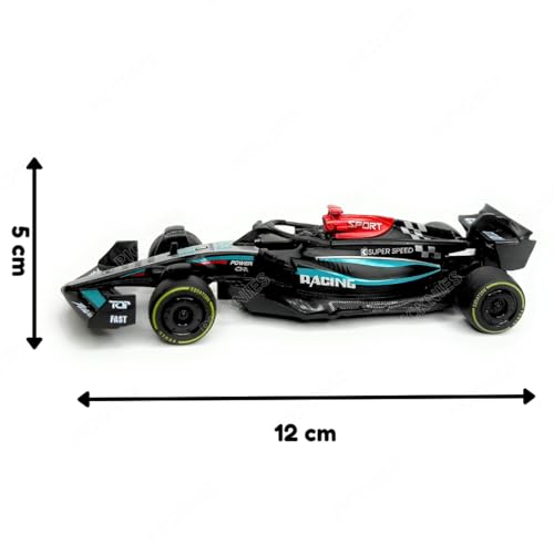 Image of 1:36 Scale Diecast F1 Racing Car with Pull Back Action, Metal Body Toy Model, Compatible with Mercedes-AMG F1 W15#63 2024 Design, Formula Racing Car for Kids